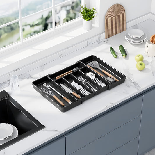 CutleryFlex™ – Organizador Ajustável Premium para Talheres