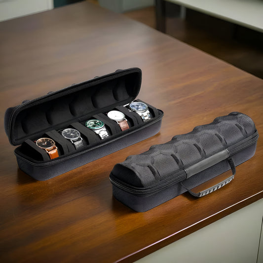 WatchVault™ – Estojo Premium para Relógios de Viagem