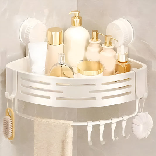CornerShelf™ – Prateleira Premium de Canto para Banheiro