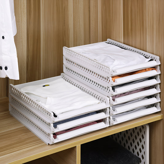 FoldStack™ – Organizador Premium Empilhável para Roupas