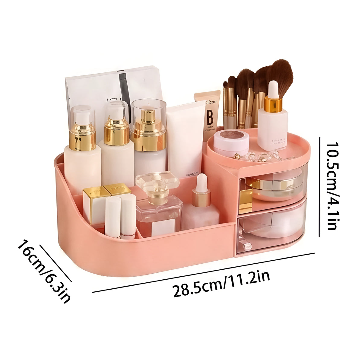 BeautyVault™ – Organizador Premium de Cosméticos com Gaveta