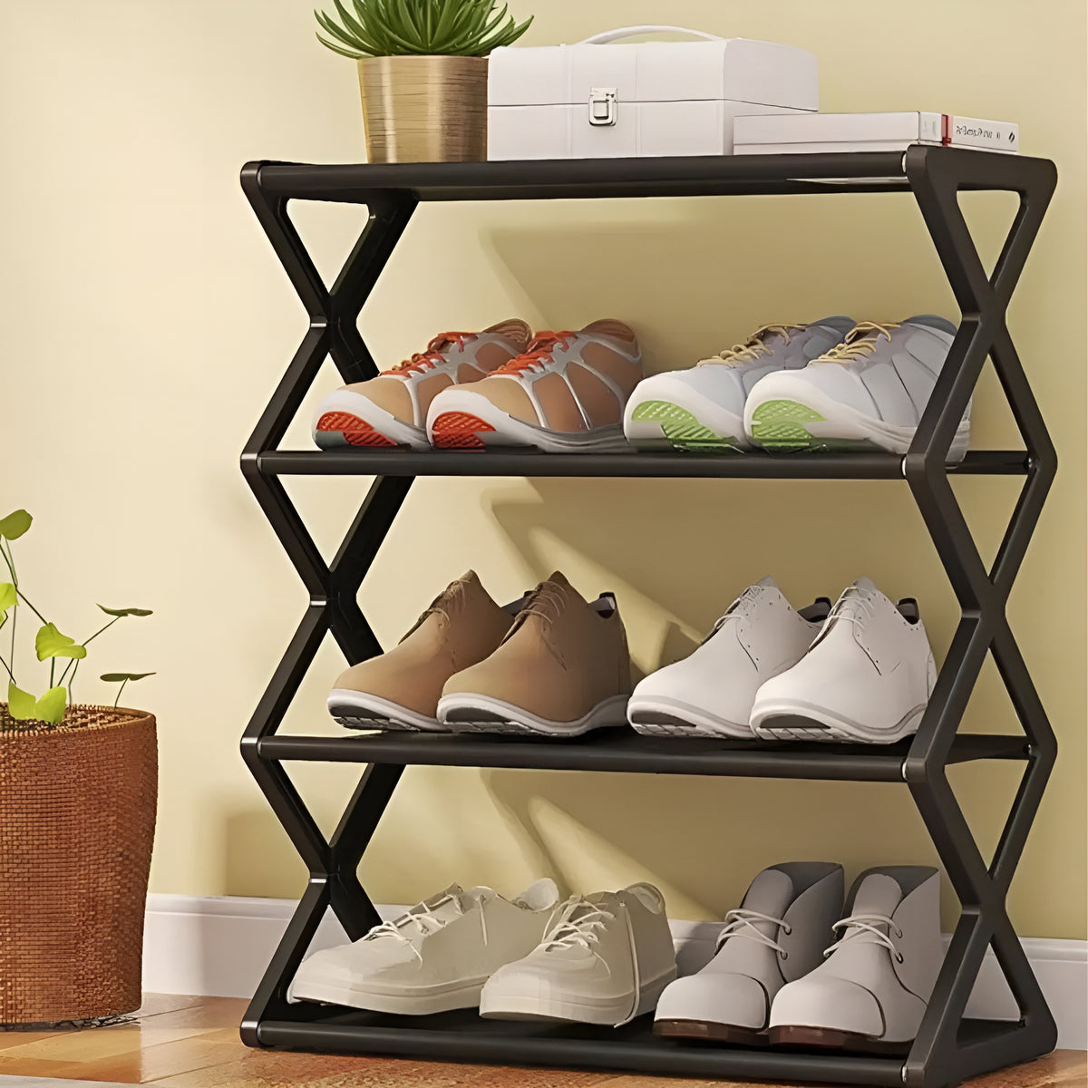ShoeTower™ – Sapateira Premium Vertical 4 Andares