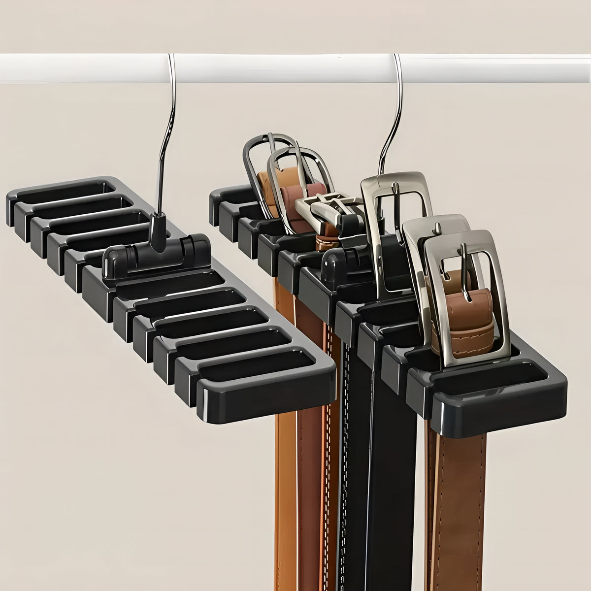 BeltRack™ - Organizador Premium para Cintos e Gravatas