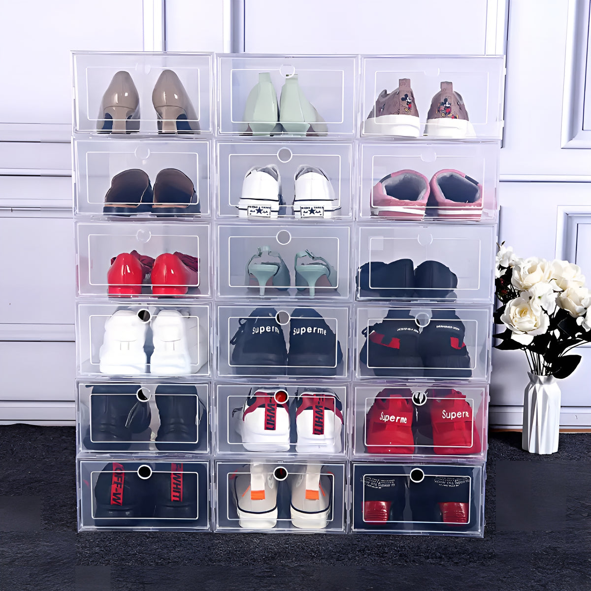 ShoeVault™ – Caixa Premium Transparente para Calçados