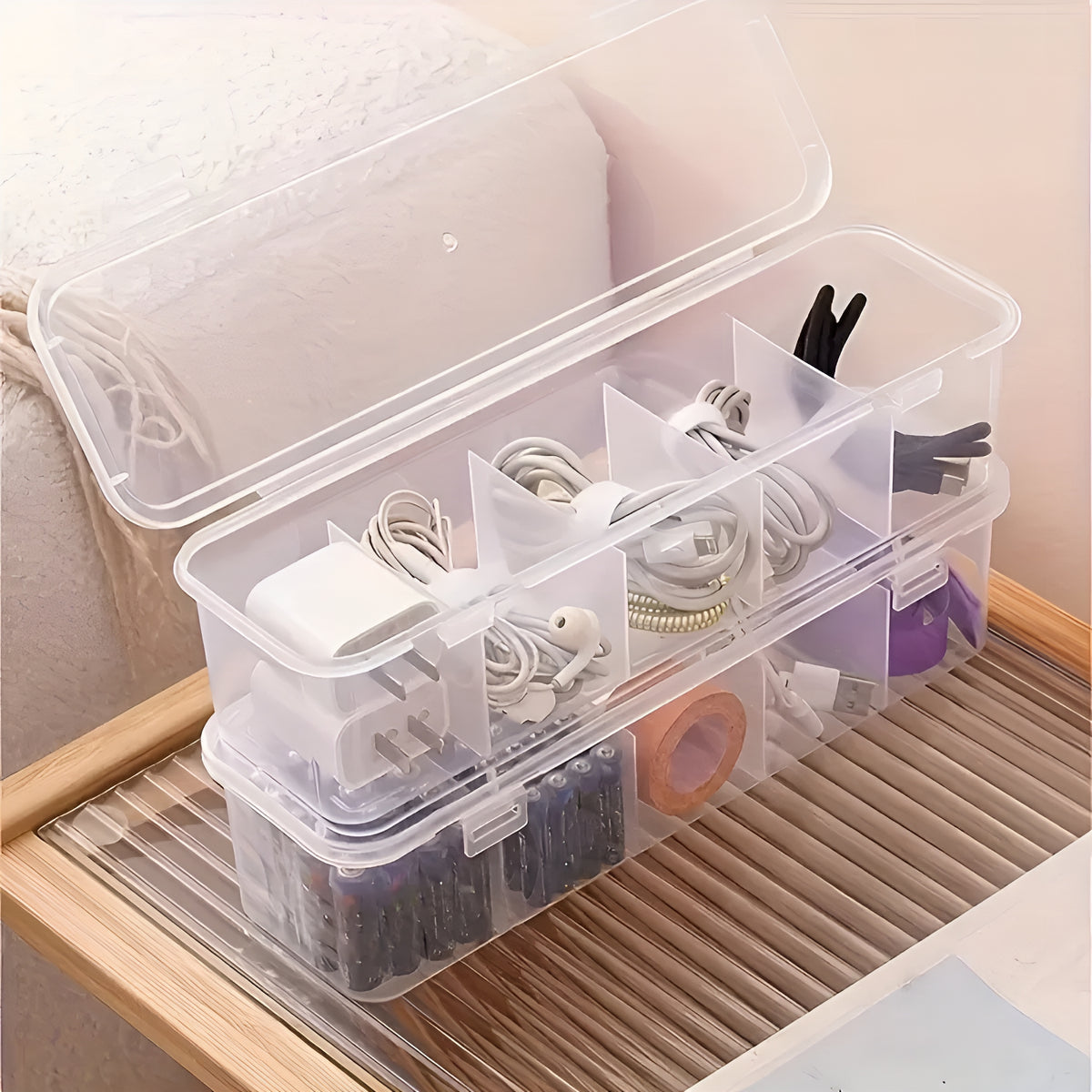 CableVault™ – Organizador Premium para Cabos e Acessórios