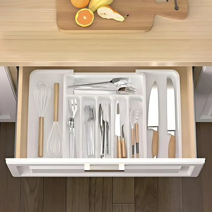 CutleryFlex™ – Organizador Ajustável Premium para Talheres