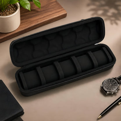 WatchVault™ – Estojo Premium para Relógios de Viagem