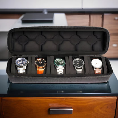 WatchVault™ – Estojo Premium para Relógios de Viagem