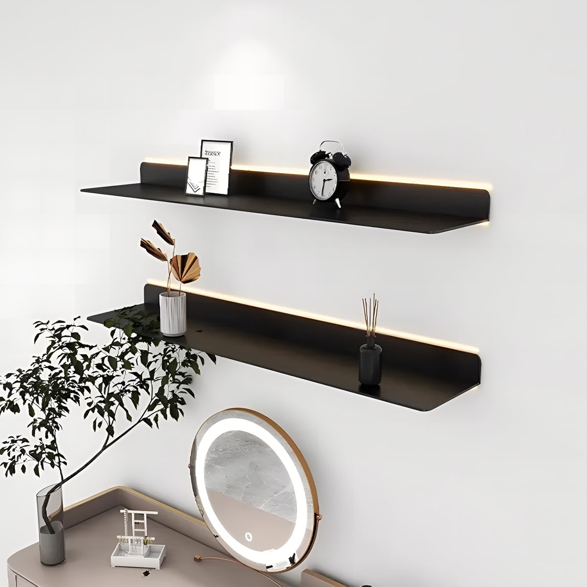 FloatShelf™ – Prateleira Flutuante Premium de Alumínio