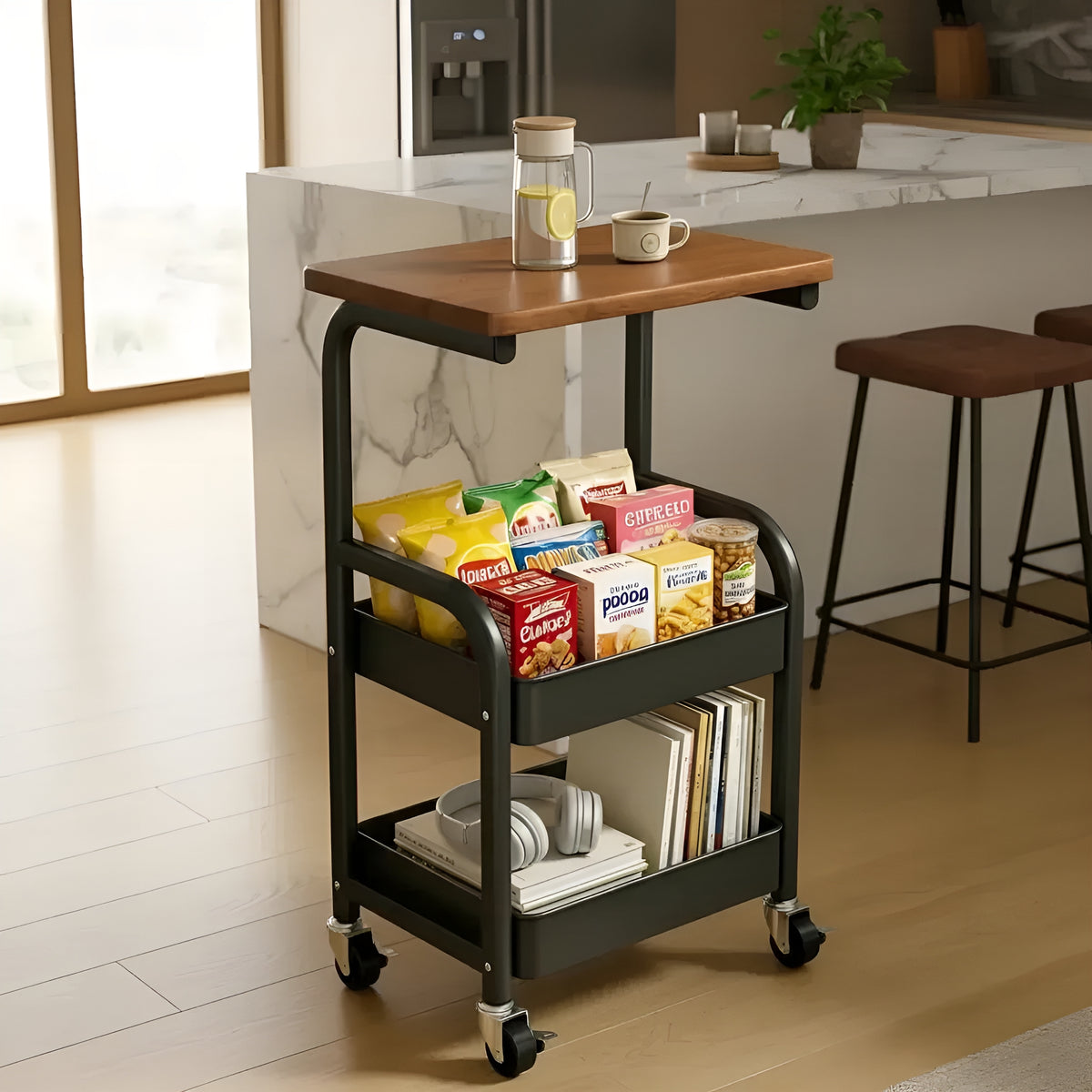 RollRack Pro™ – Carrinho Organizador Reforçado em Aço Carbono