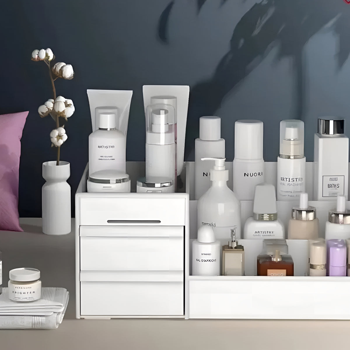 BeautyVault™ – Organizador Premium para Maquiagem e Skincare