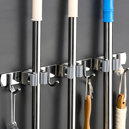 MopDock™ – Suporte Premium de Parede para Vassouras e Rodos