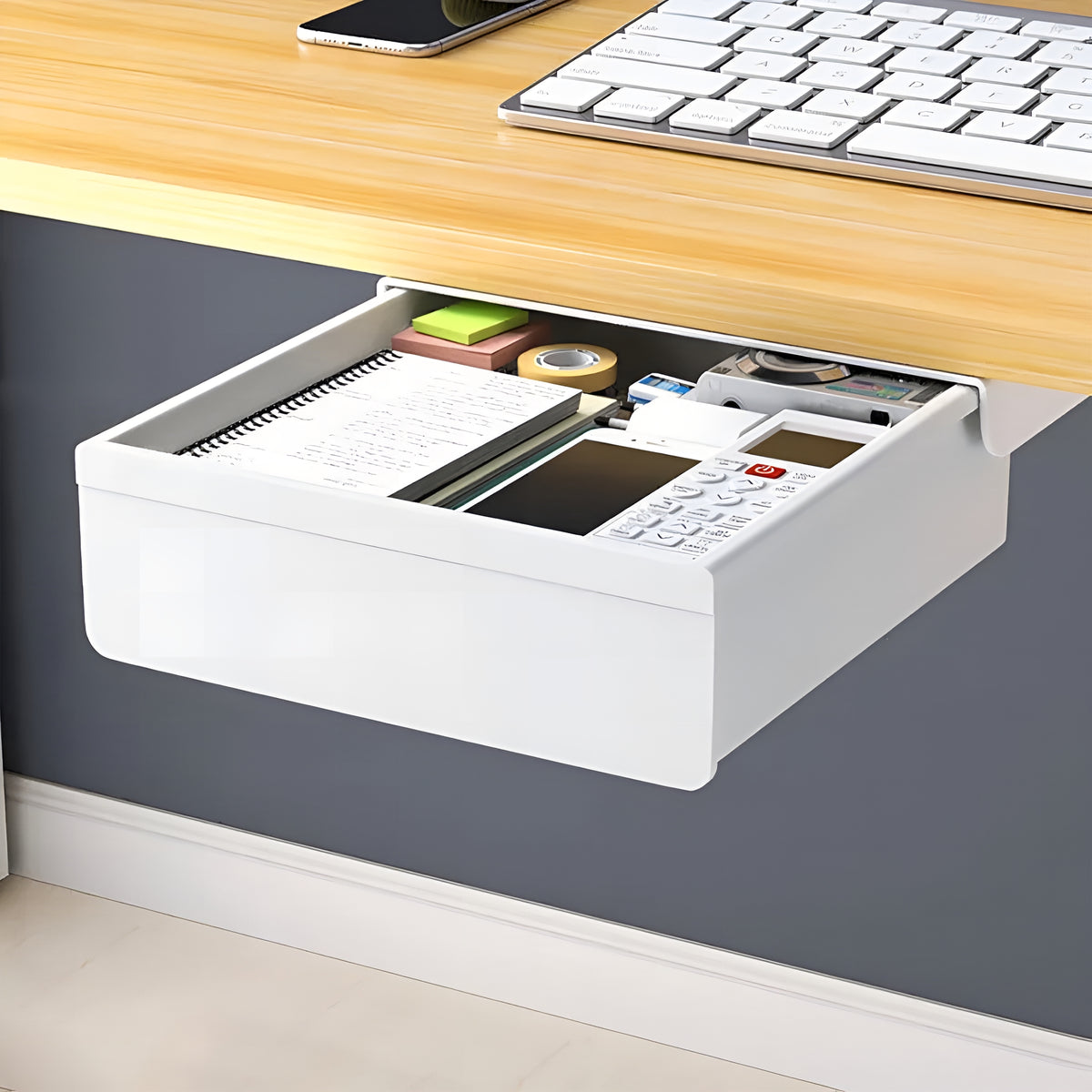 DeskDrawer™ – Gaveta Oculta Premium para Mesa