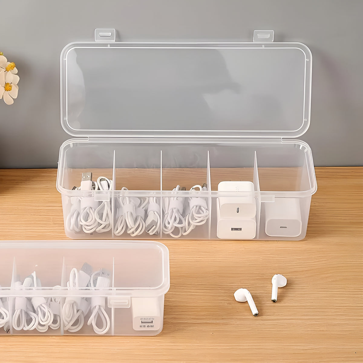 CableVault™ – Organizador Premium para Cabos e Acessórios