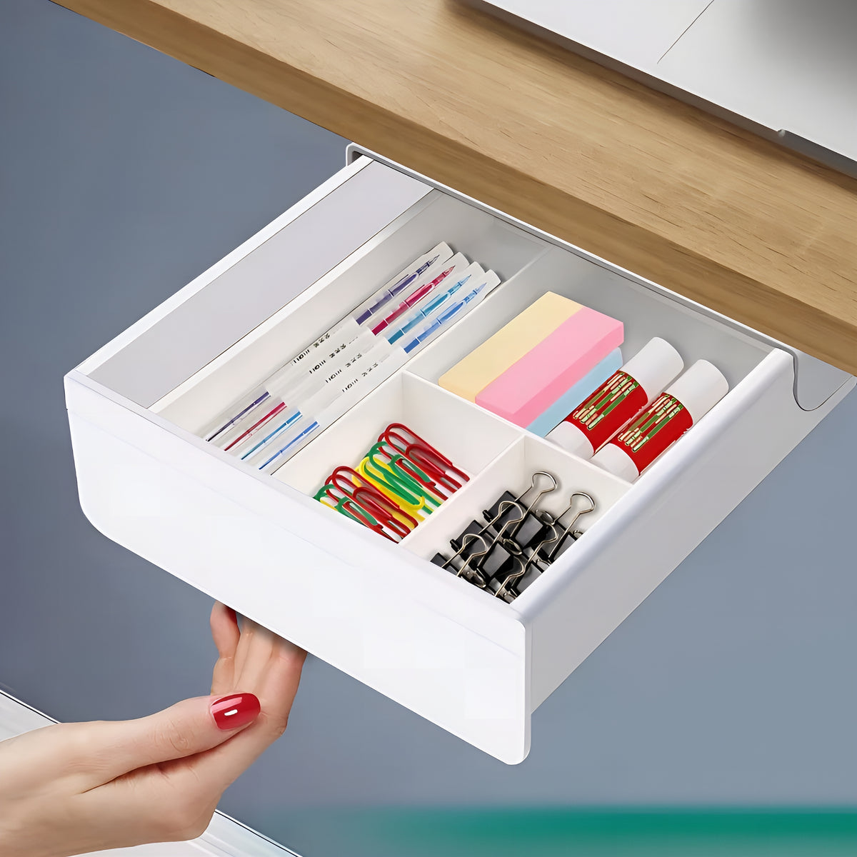 DeskDrawer™ – Gaveta Oculta Premium para Mesa