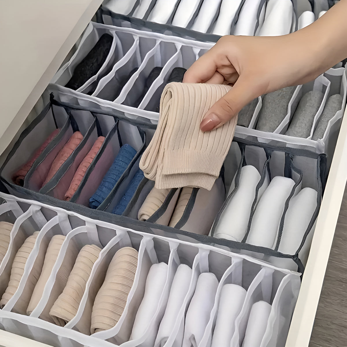DrawerGrid™ 30 Slots – Colmeia Organizadora Premium para Gavetas