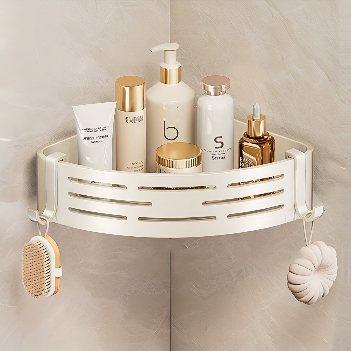 CornerShelf™ – Prateleira Premium de Canto para Banheiro