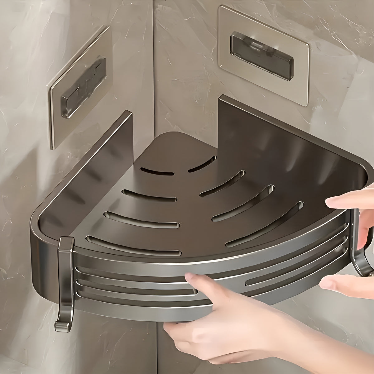 CornerShelf™ – Prateleira Premium de Canto para Banheiro