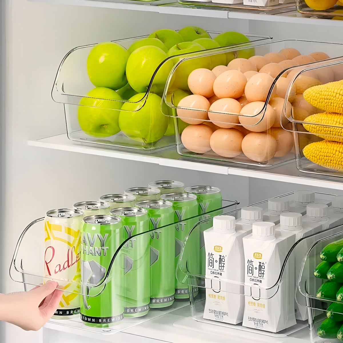 FreshBox™ – Organizador Transparente para Geladeira