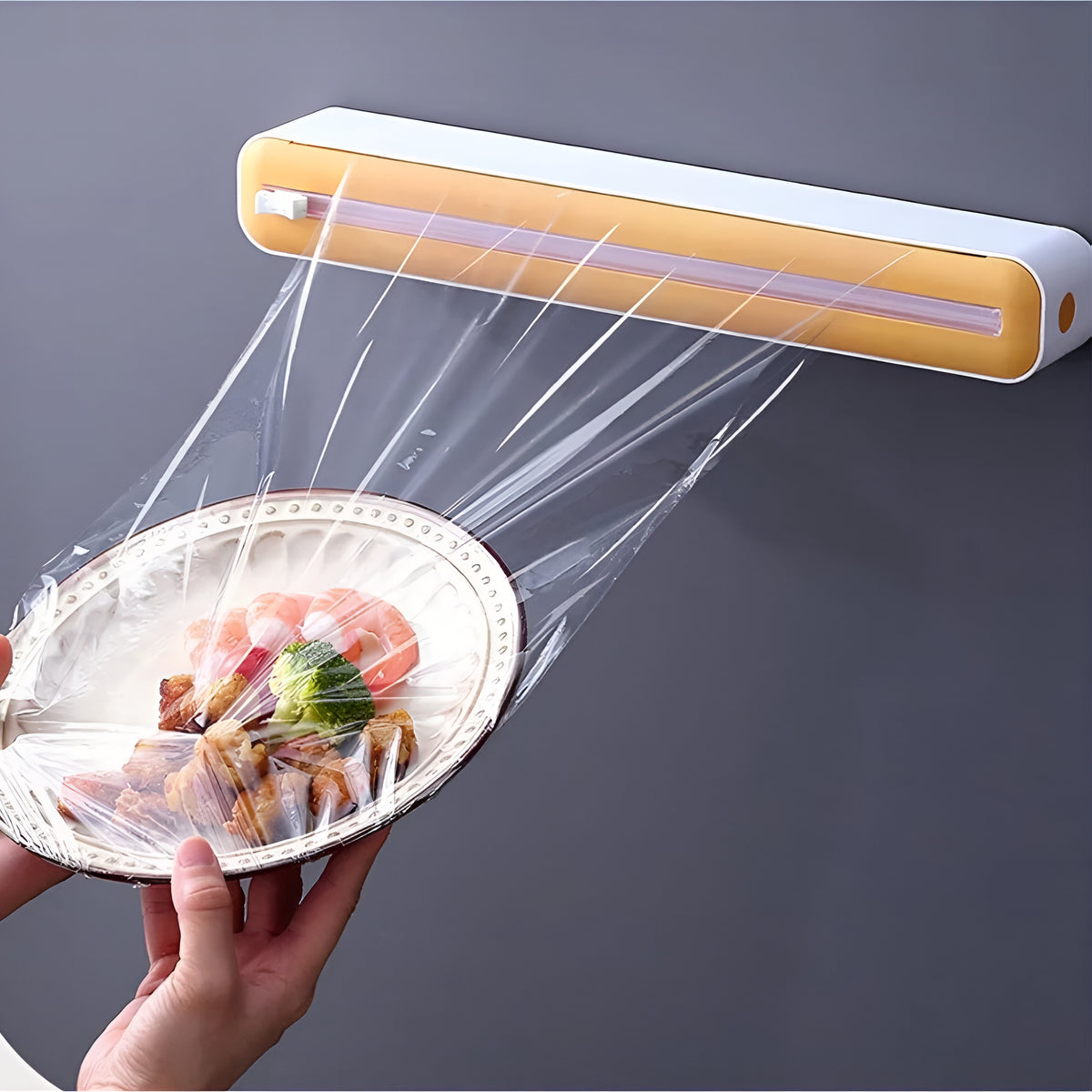 WrapDock™ – Dispenser para Filmes de Cozinha