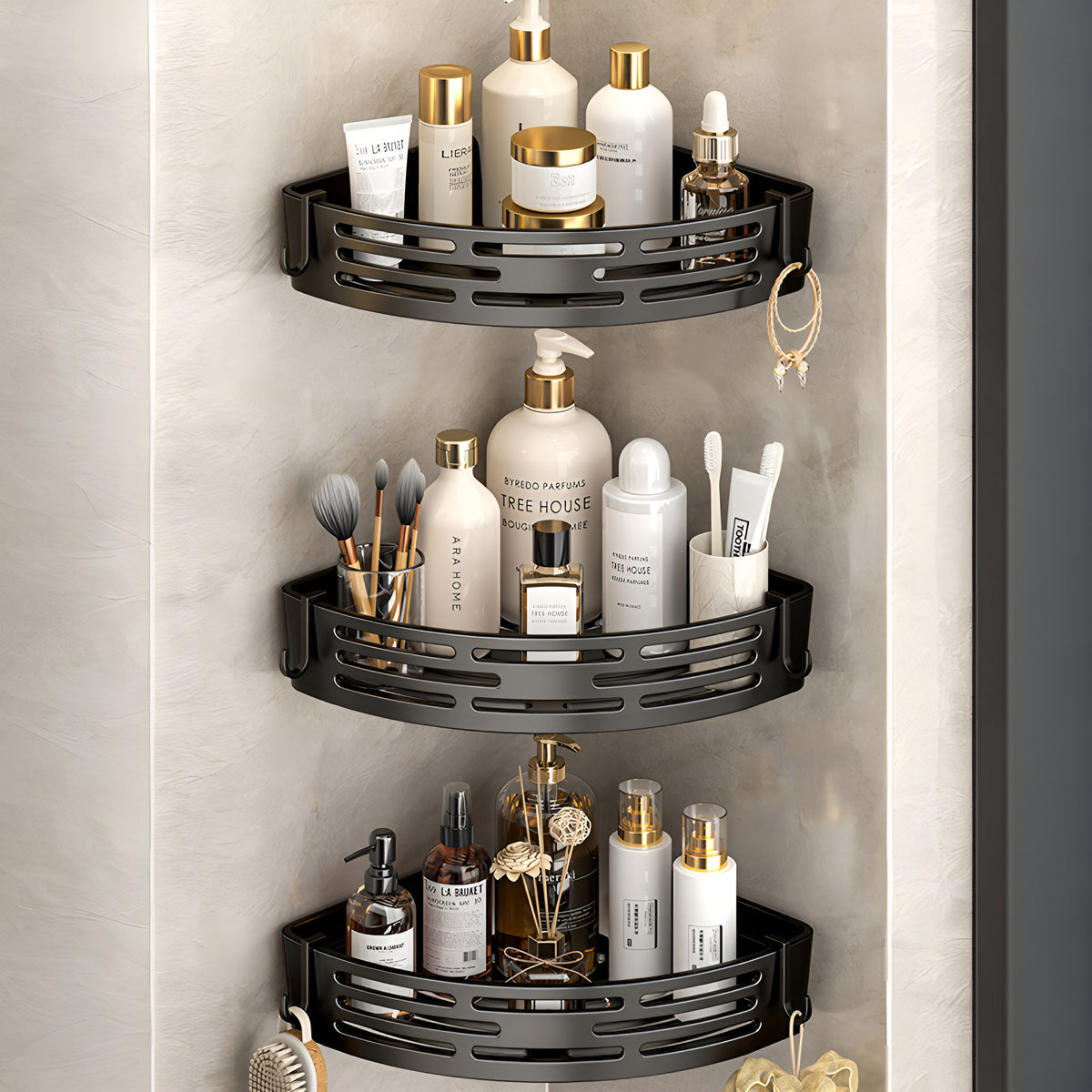 CornerShelf™ – Prateleira Premium de Canto para Banheiro