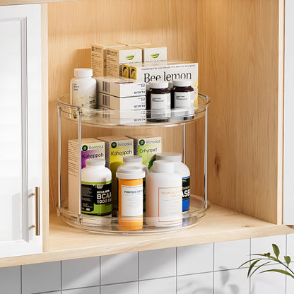 SpinShelf™ – Organizador Giratório Premium 360° com 2 Andares