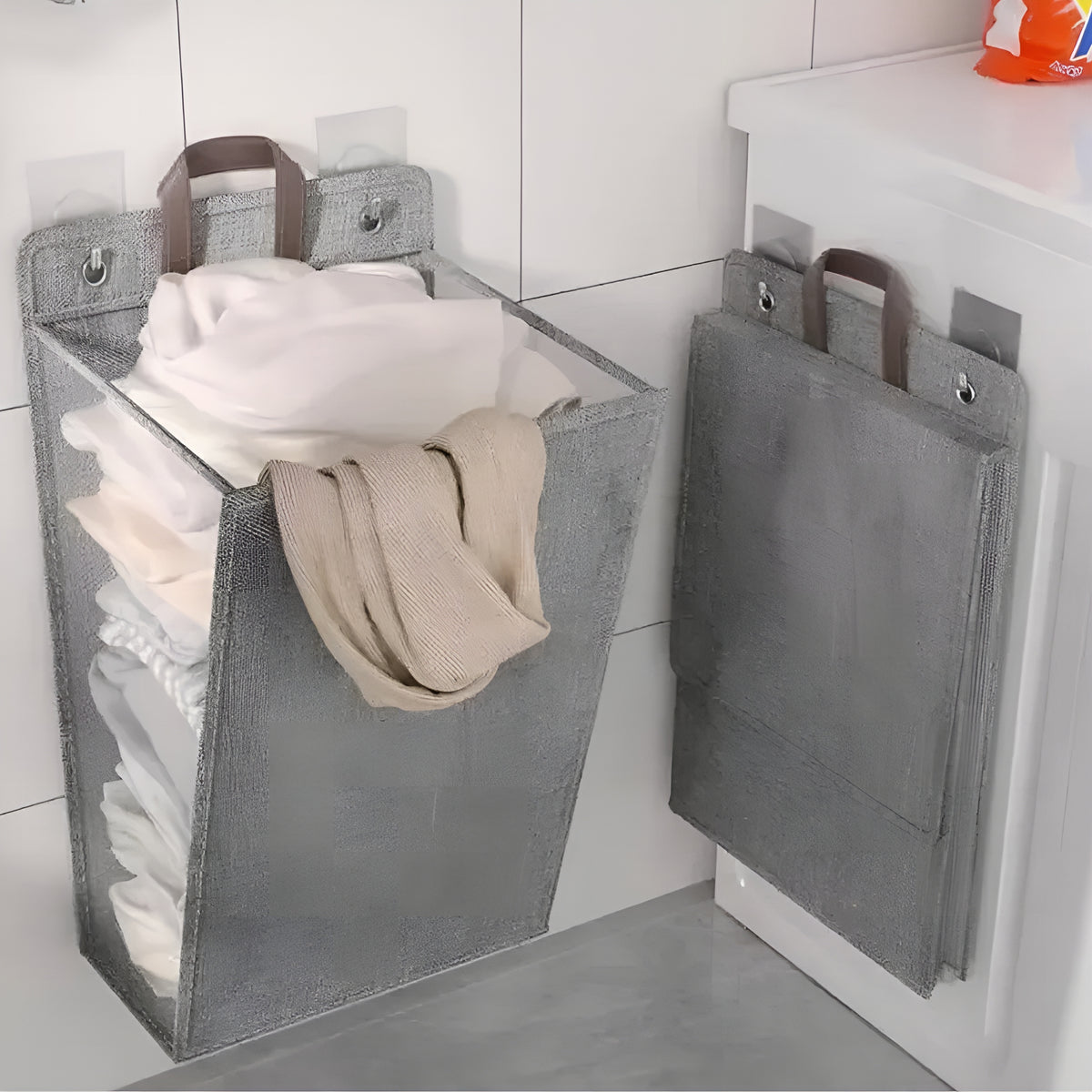 WallHamper™ – Cesto Dobrável de Parede para Roupas