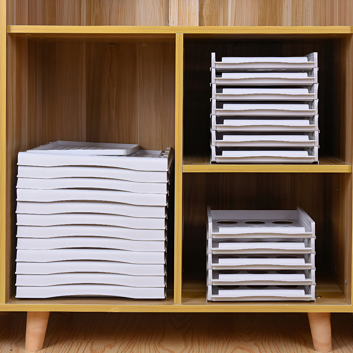 FoldStack™ – Organizador Premium Empilhável para Roupas