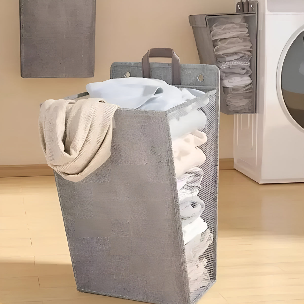 WallHamper™ – Cesto Dobrável de Parede para Roupas