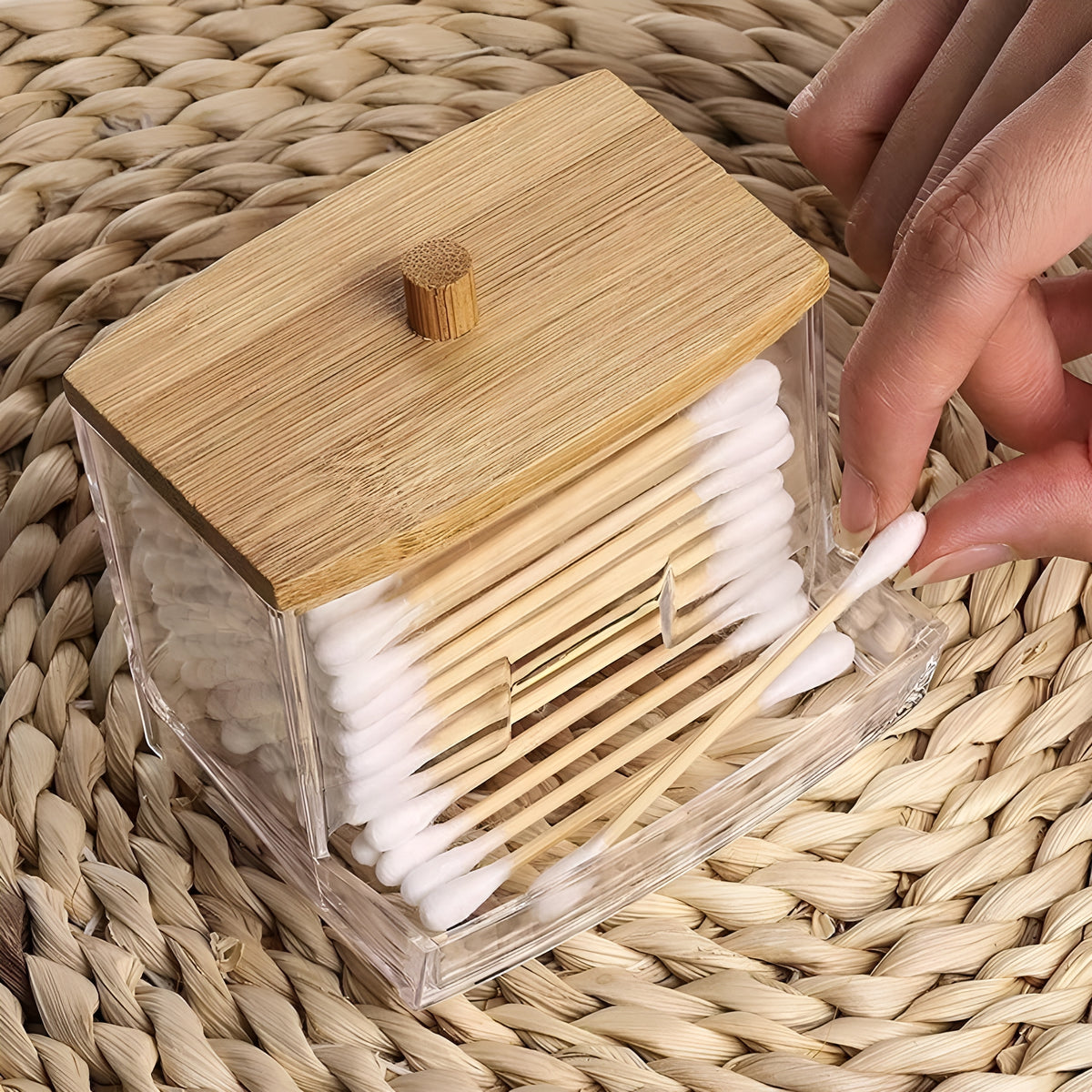 CottonDock™ – Dispenser Premium para Cotonetes