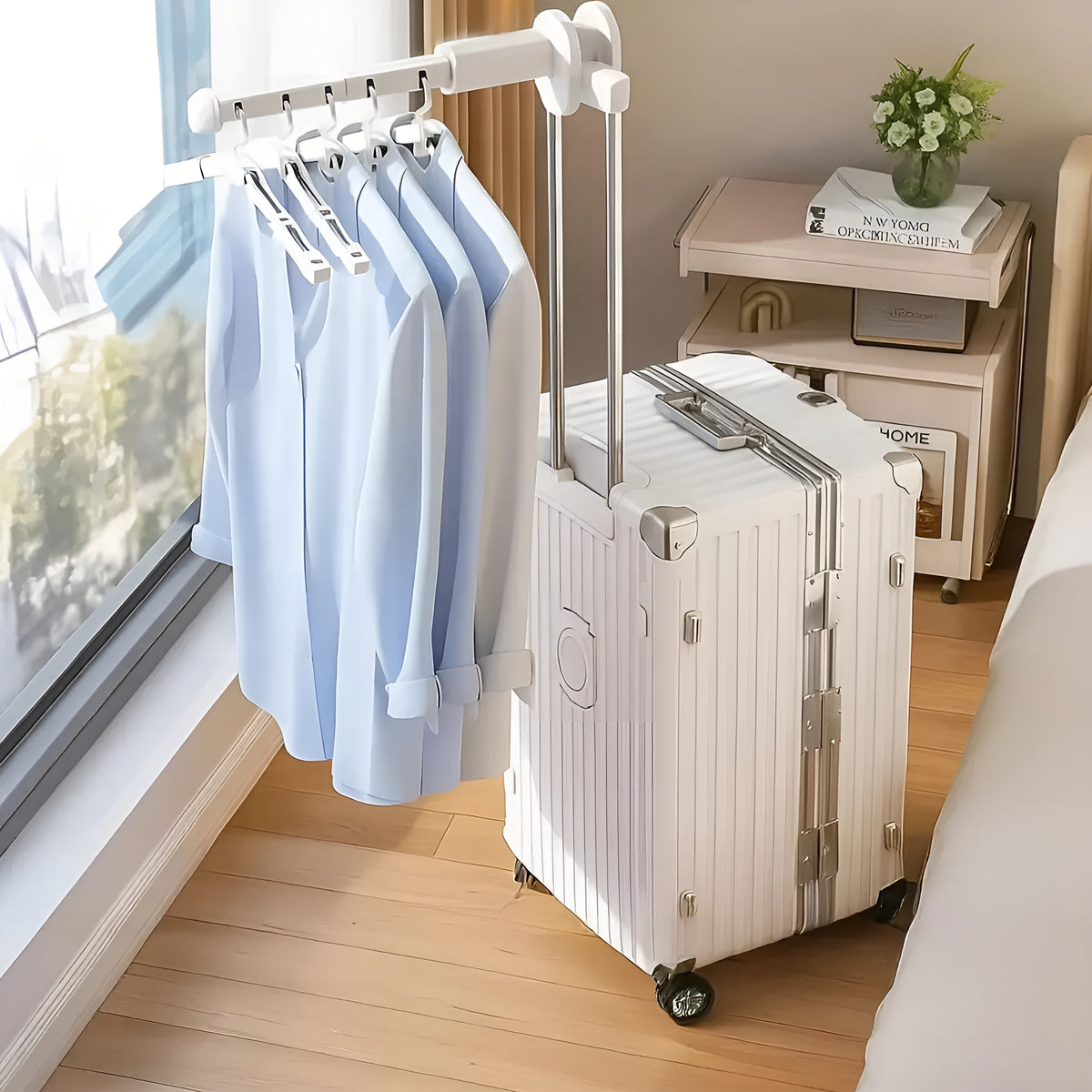 TravelRack™ Extend – Varal Portátil Premium Dobrável