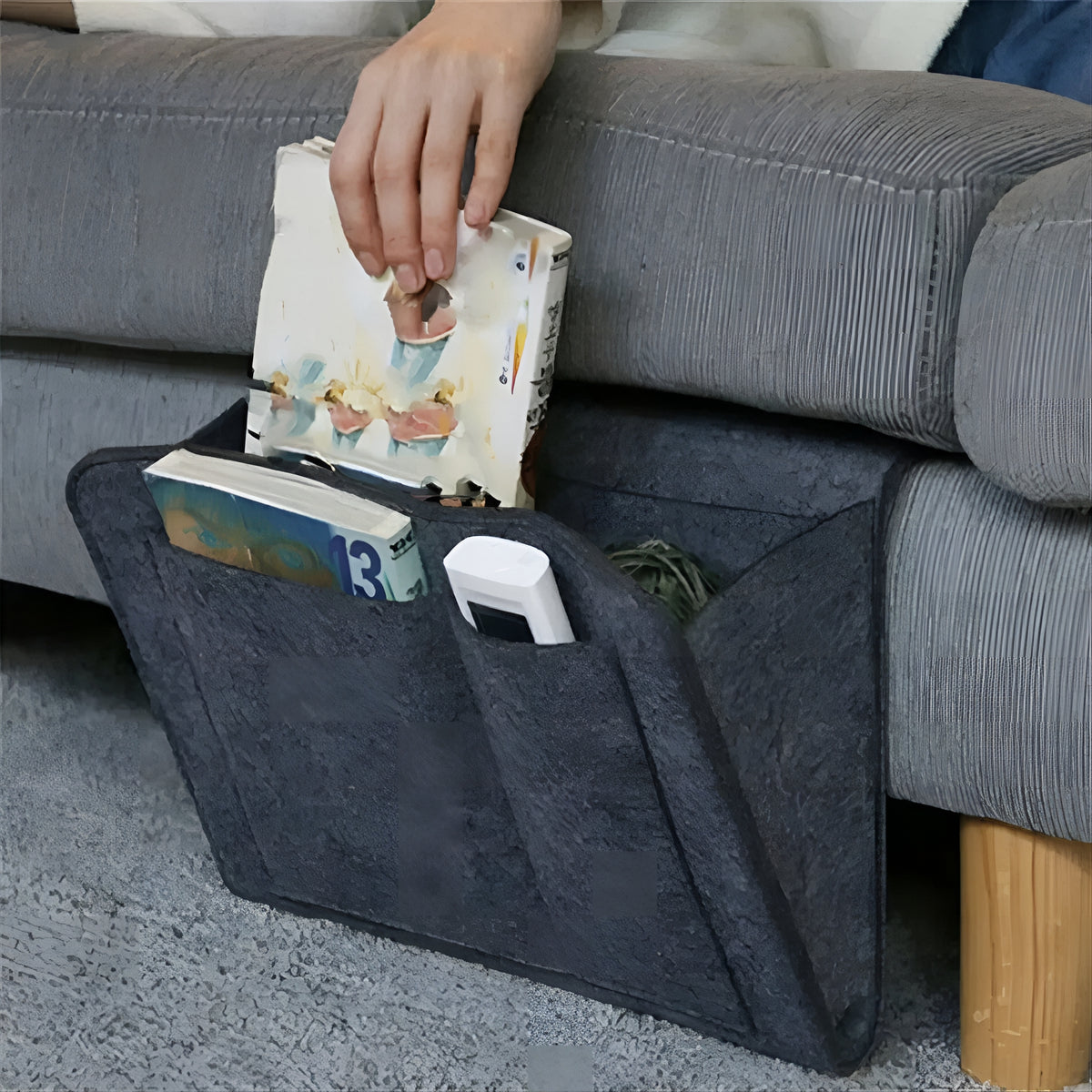 BedPocket™ – Organizador Premium de Cabeceira com Bolsos
