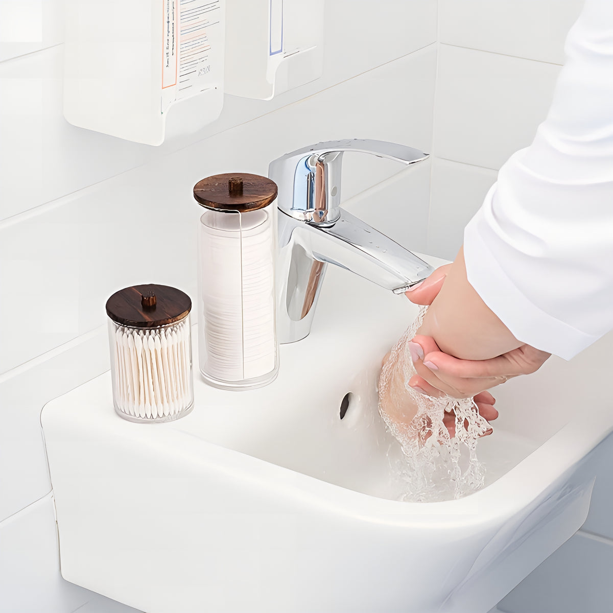 CottonJar™ – Potes Organizadores Premium para Banheiro