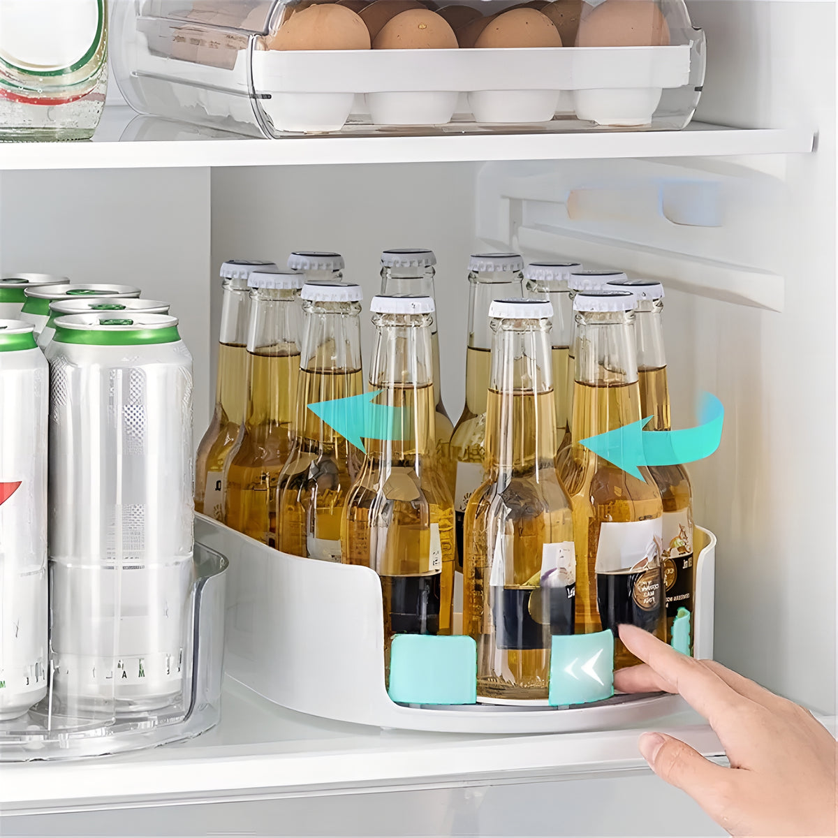 FridgeTray™ – Bandeja Organizadora Giratória