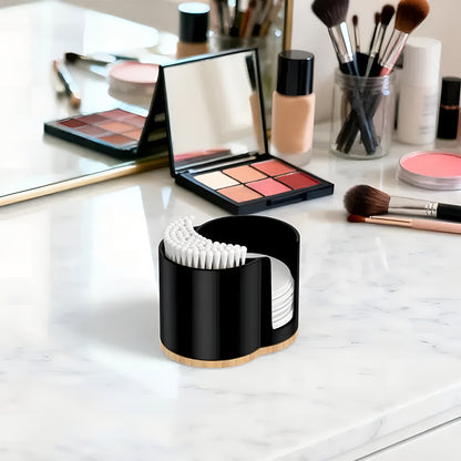 CottonJar™ Duo – Organizador Premium de Algodão e Cotonetes