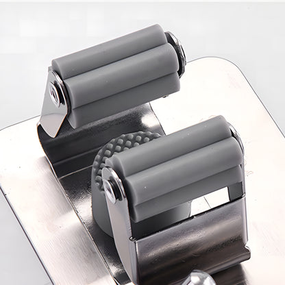 MopDock™ Stainless – Suporte Premium em Aço Inox para Vassouras e Rodos