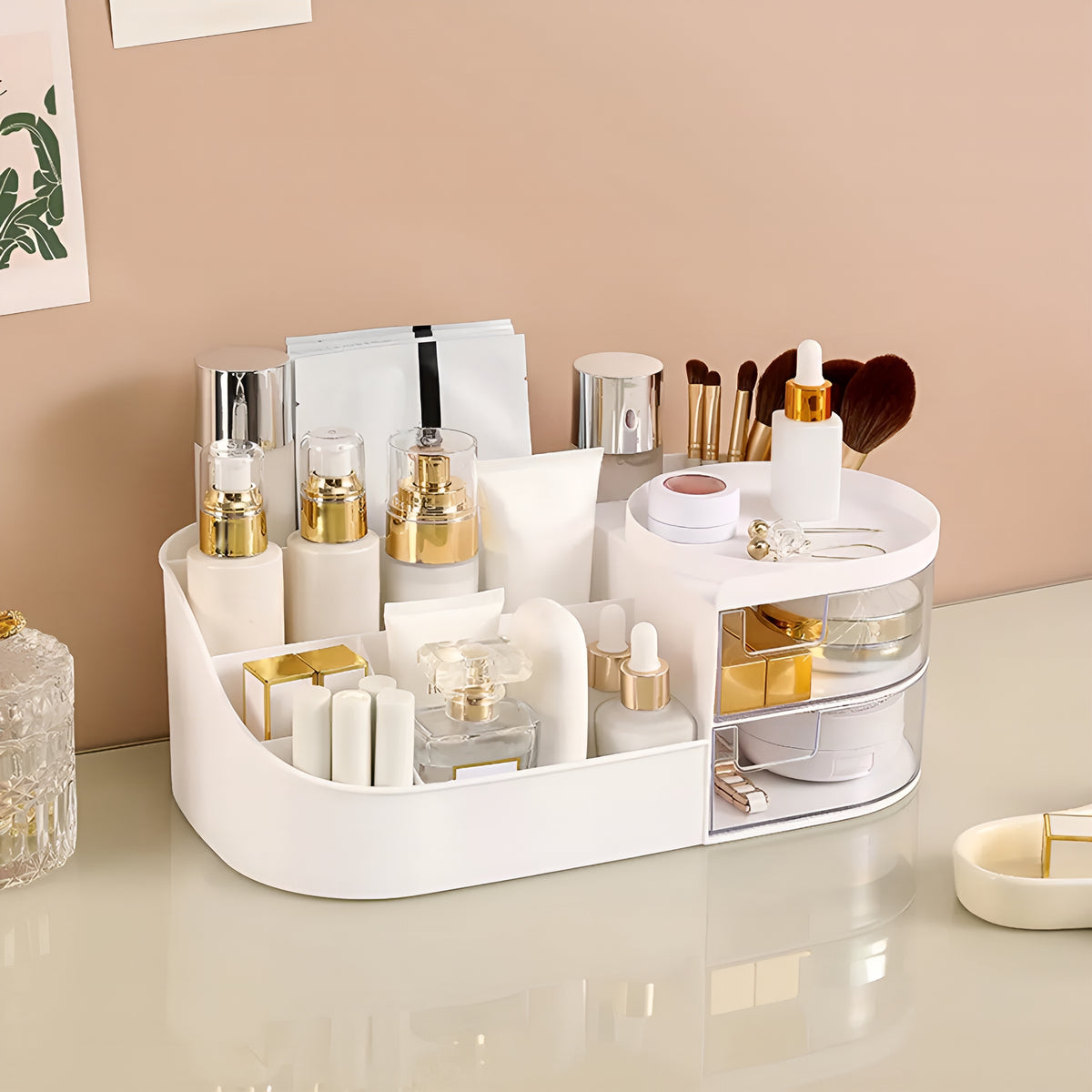 BeautyVault™ – Organizador Premium de Cosméticos com Gaveta