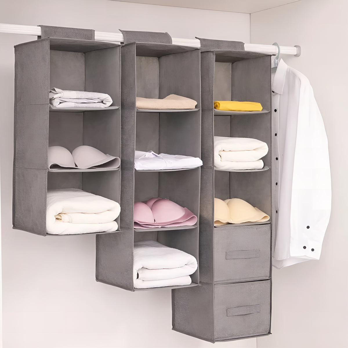ClosetShelf™ – Organizador Suspenso Premium para Guarda-Roupa