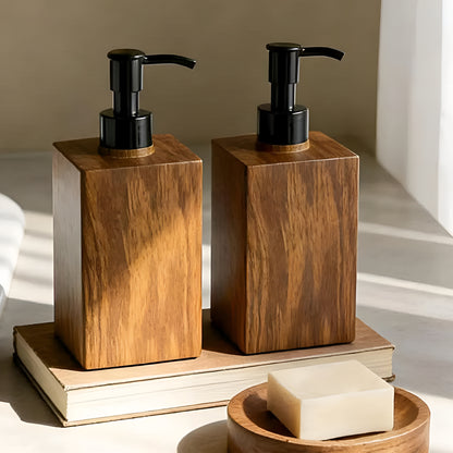 WoodSoap™ – Dispenser Premium de Sabonete e Shampoo