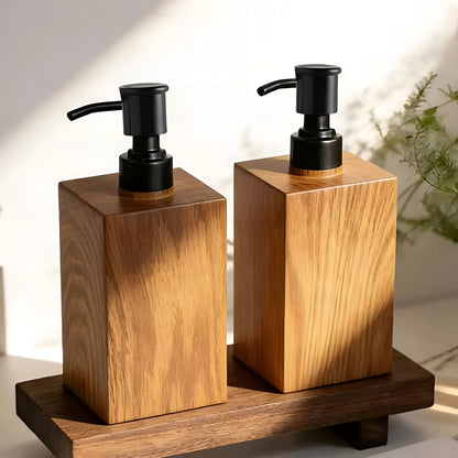 WoodSoap™ – Dispenser Premium de Sabonete e Shampoo