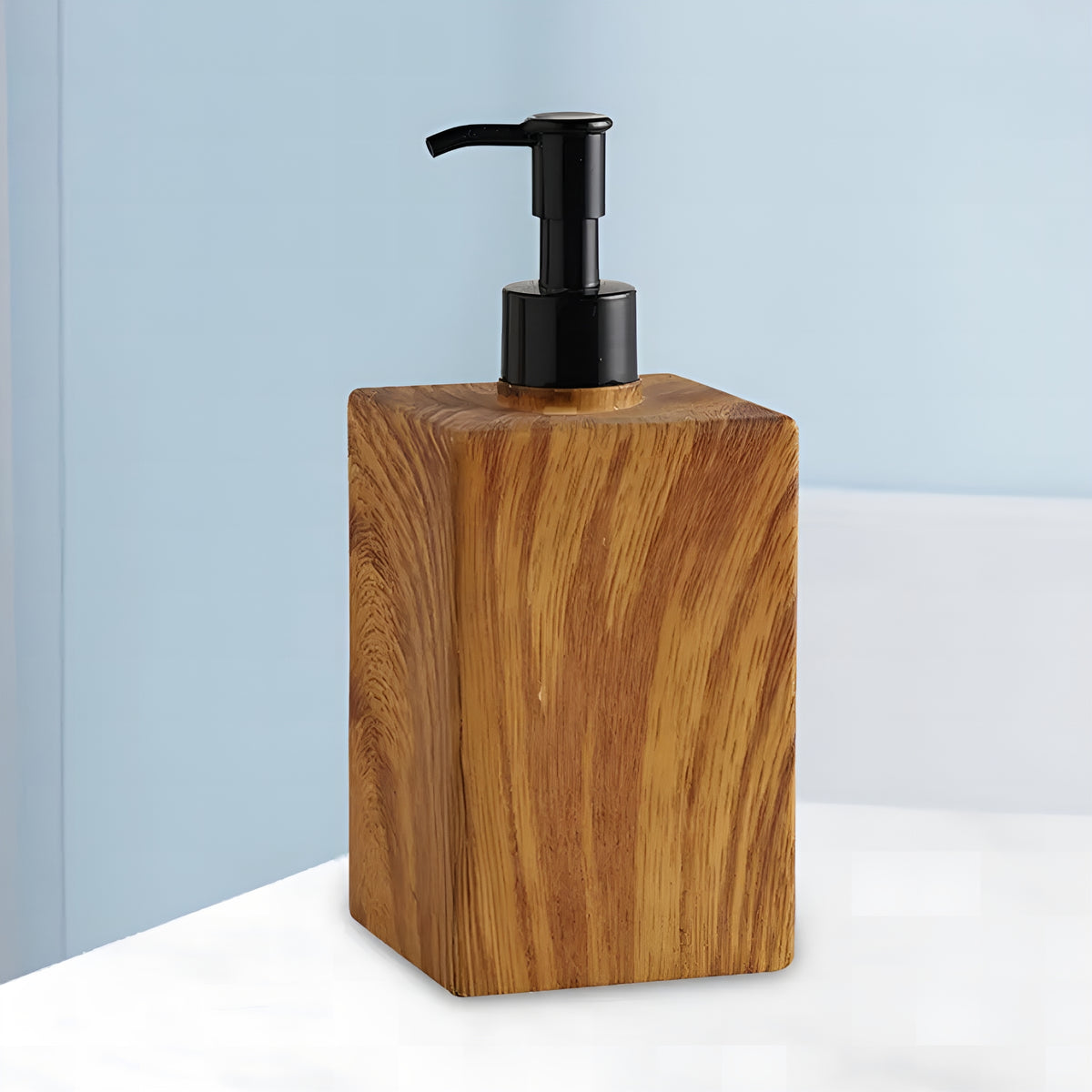 WoodSoap™ – Dispenser Premium de Sabonete e Shampoo
