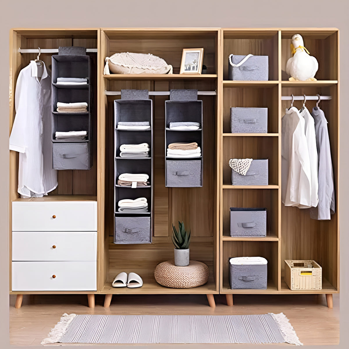 ClosetShelf™ – Organizador Suspenso Premium para Guarda-Roupa