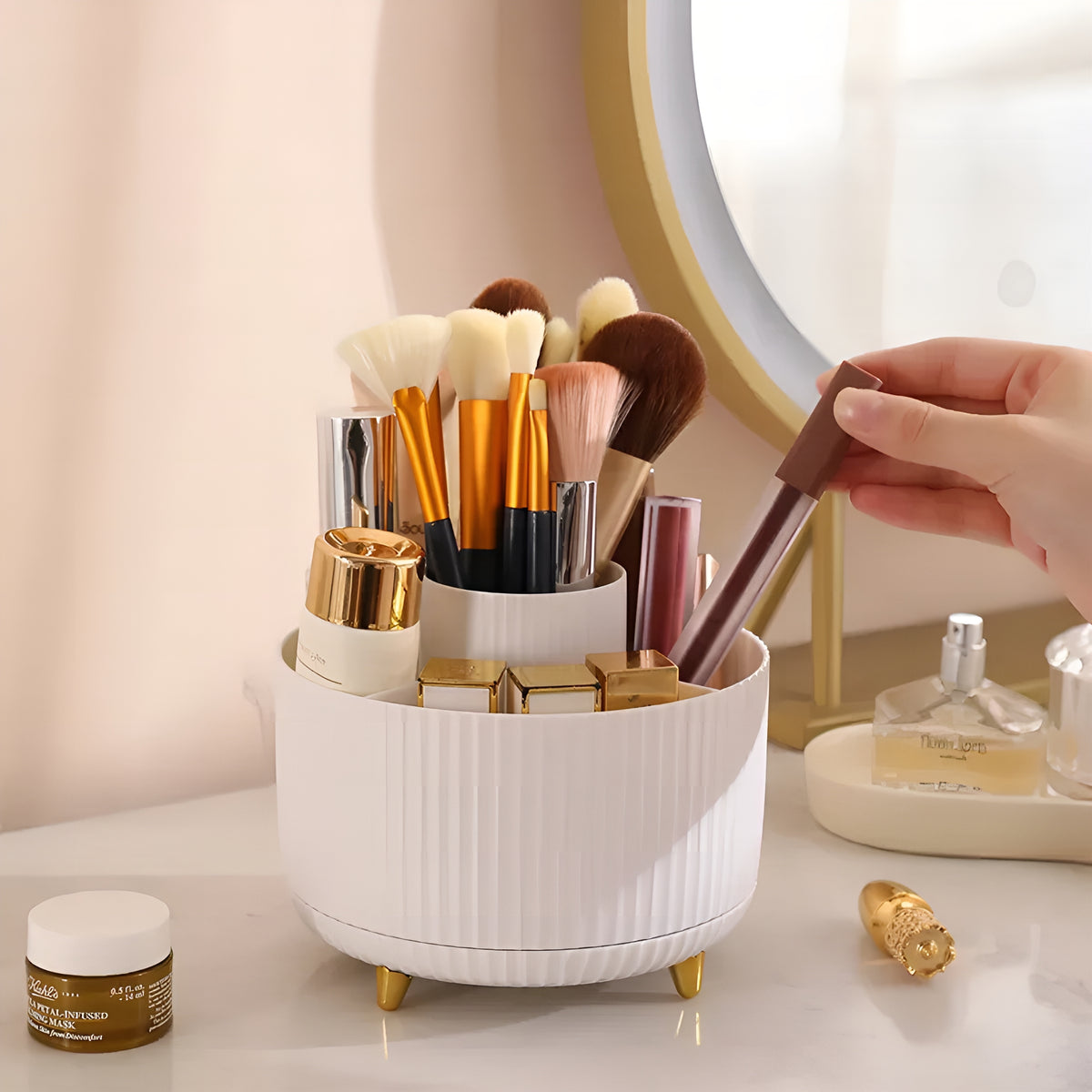 MakeupSpin™ – Organizador Giratório Premium de Maquiagem