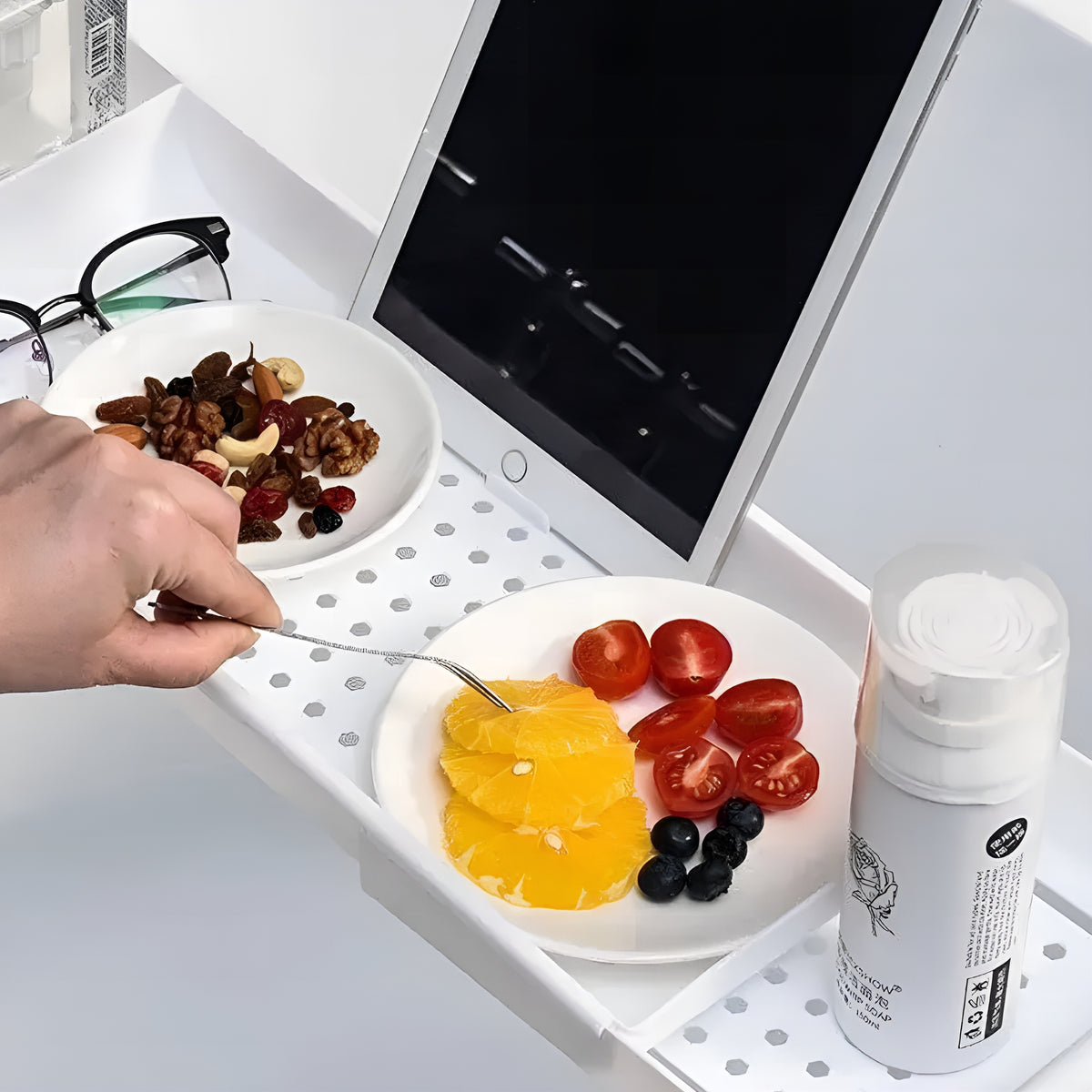 BathTray™ – Bandeja Premium Extensível para Banheira