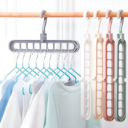 SpaceHanger™ 9-Hole – Cabide Premium Multifuncional Economizador de Espaço