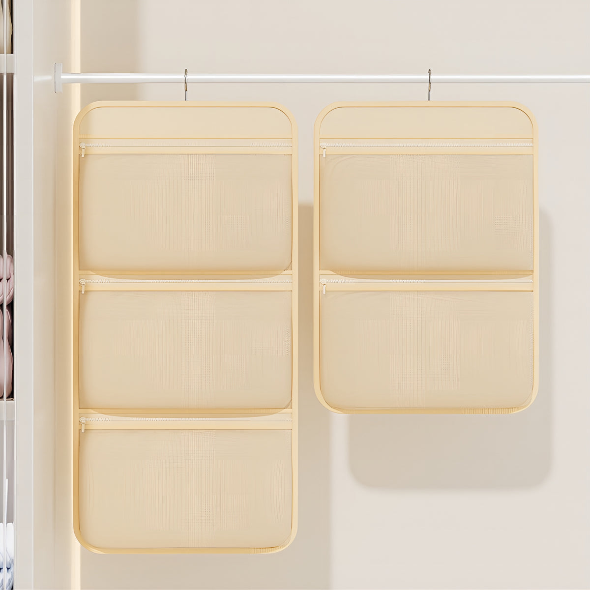 ClosetDock™ – Organizador de Bolsos para Guarda-Roupa