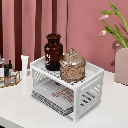 DeskShelf™ – Organizador Premium de Mesa com 2 Níveis