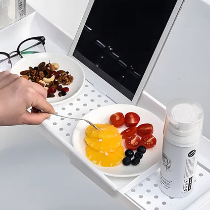 BathTray™ – Bandeja Premium Extensível para Banheira