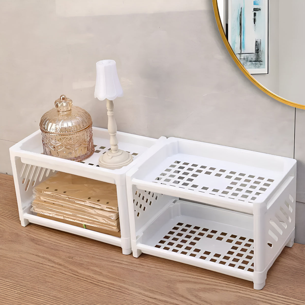 DeskShelf™ – Organizador Premium de Mesa com 2 Níveis
