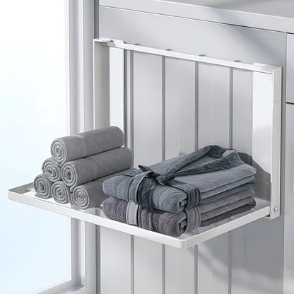 LaundryShelf™ – Prateleira Dobrável Magnética para Lavanderia